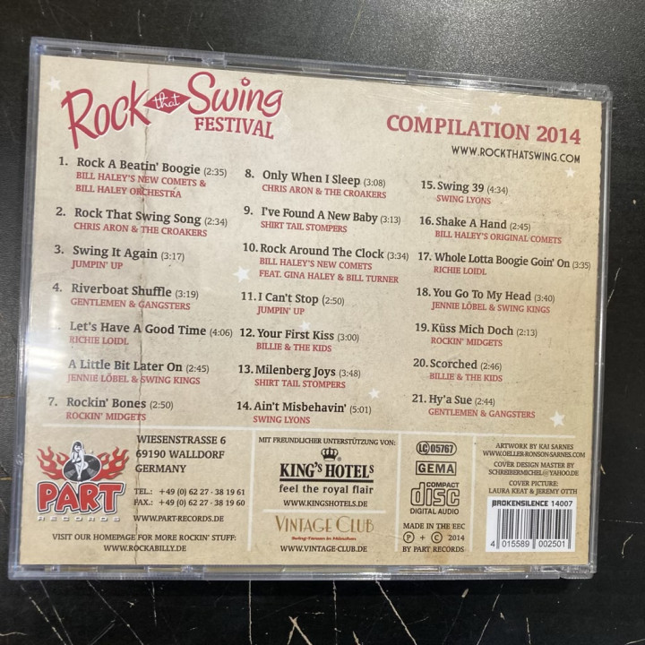 V/A - Rock That Swing Festival Compilation 2014 CD (VG/VG+)